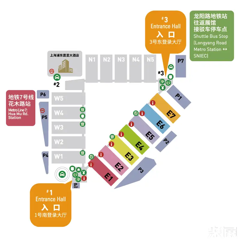 中国劳保展展馆平面图