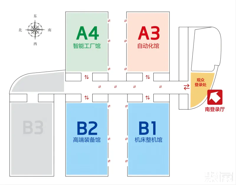 烟台制博会展馆平面图