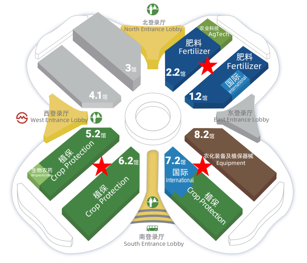 上海肥料展展館平面圖
