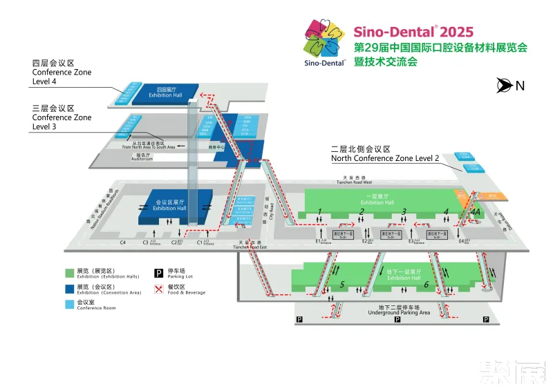 北京口腔展展馆平面图