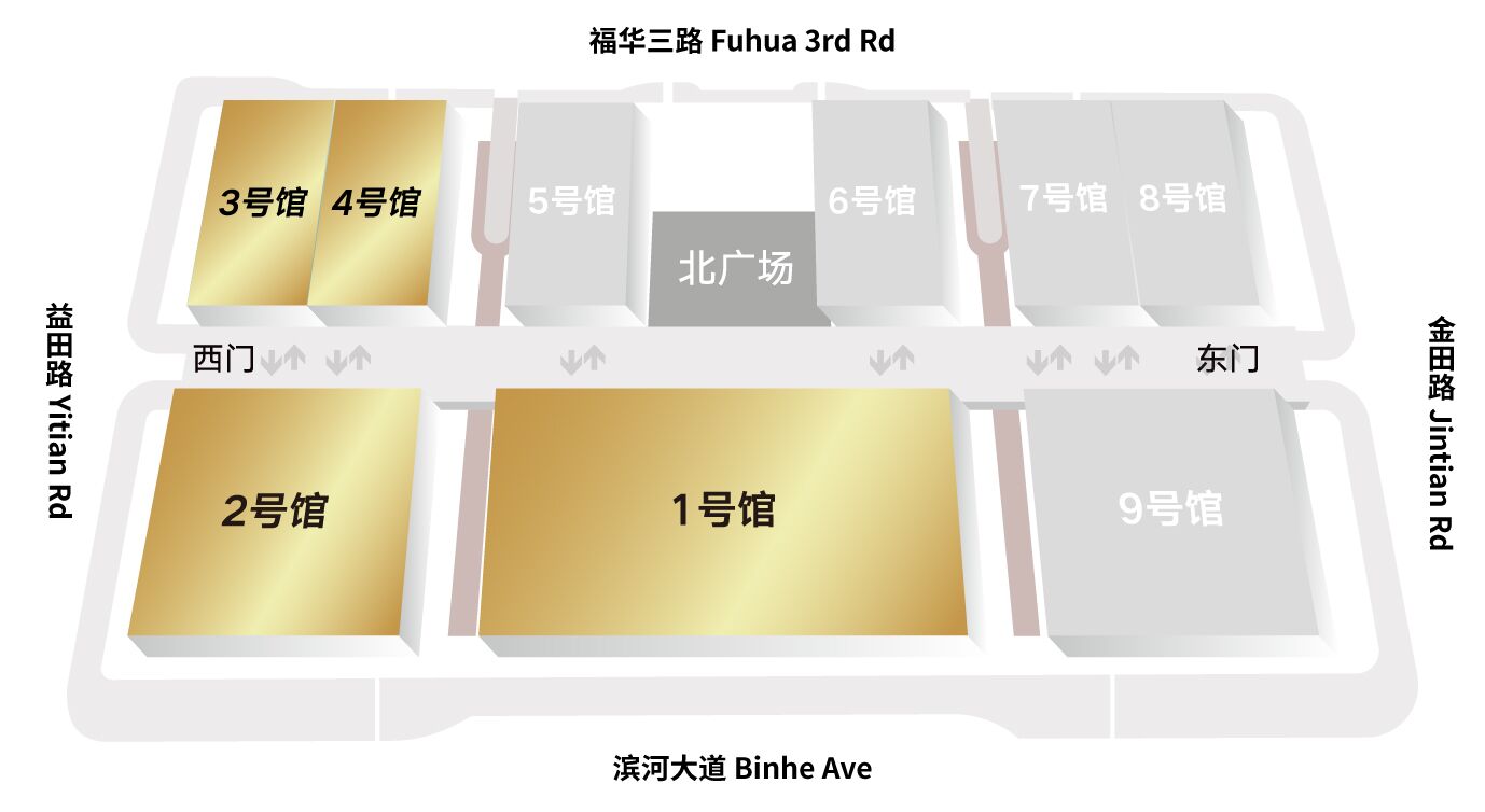 深圳广告展展馆平面图