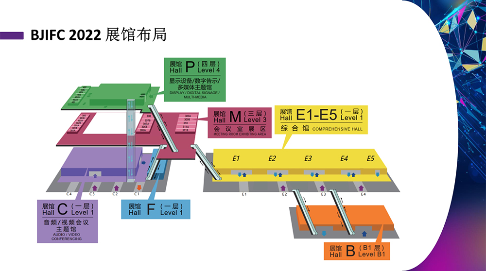 北京視聽(tīng)展展館平面圖