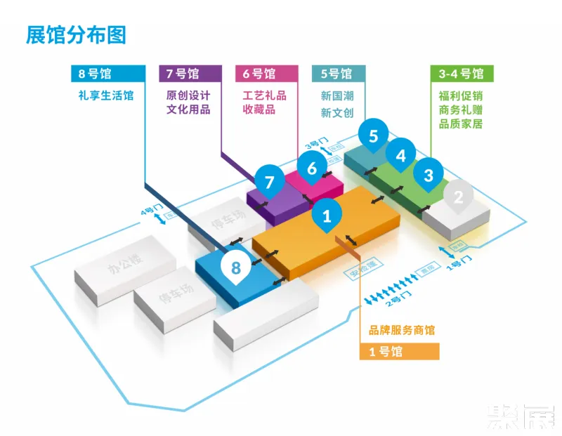 北京礼品展展馆平面图