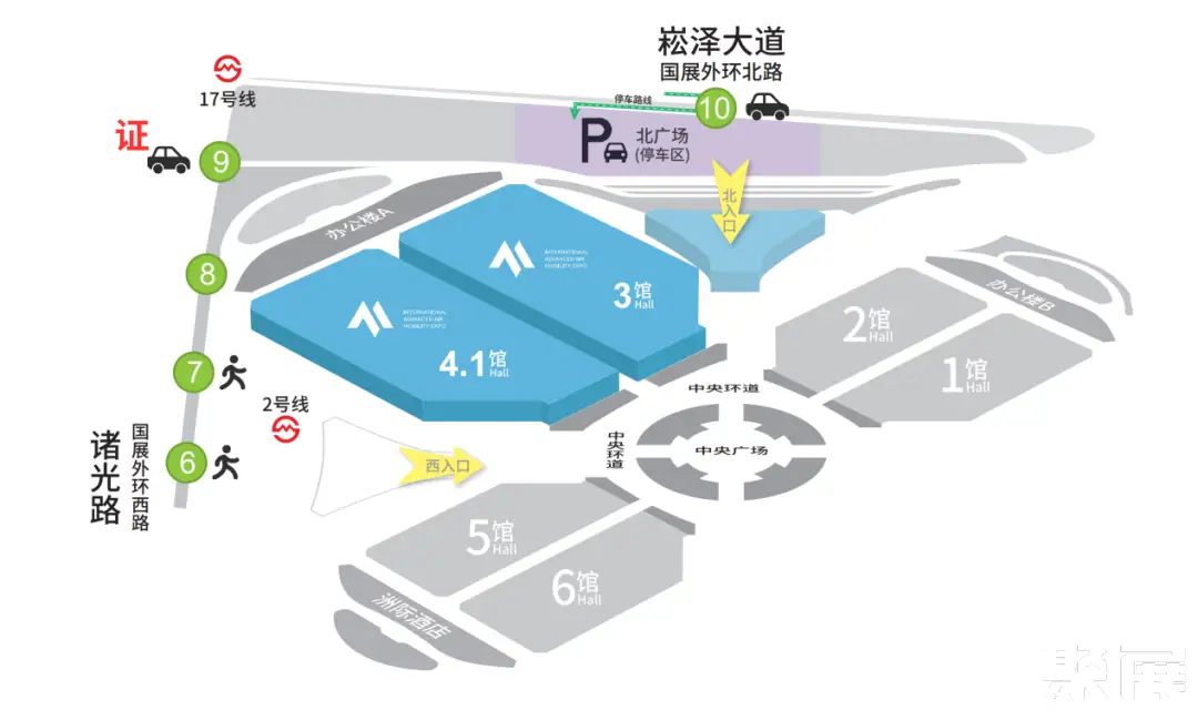上海无人机展展馆平面图