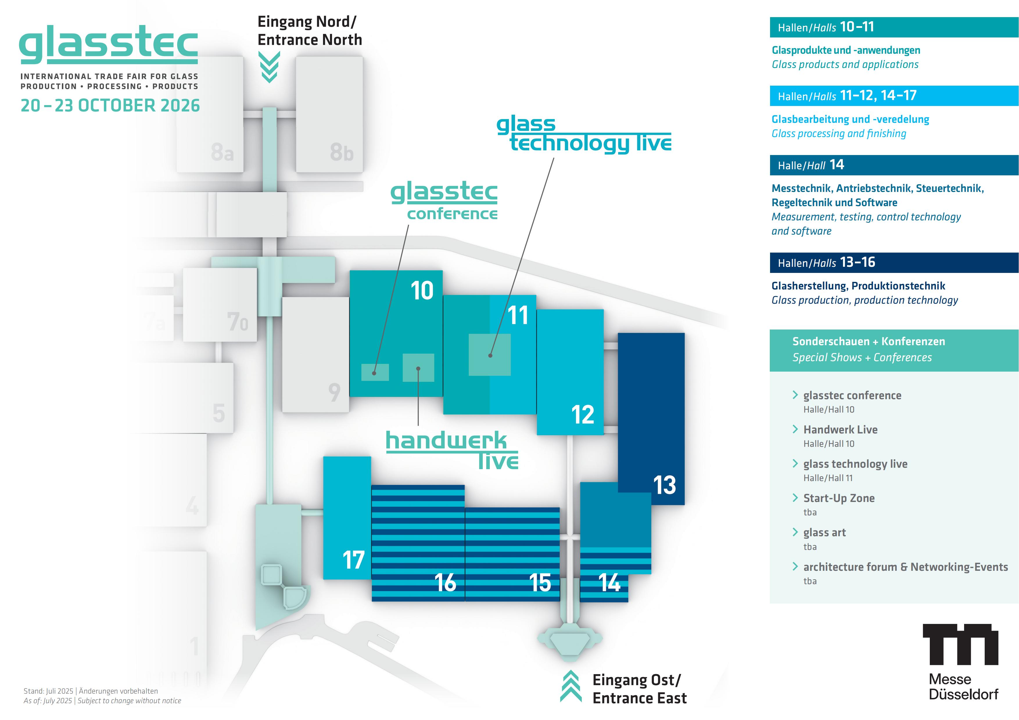 德國(guó)玻璃展展館平面圖