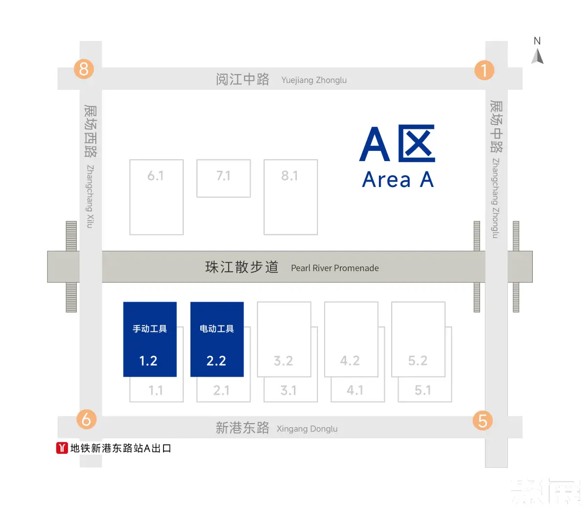 广州五金展展馆平面图