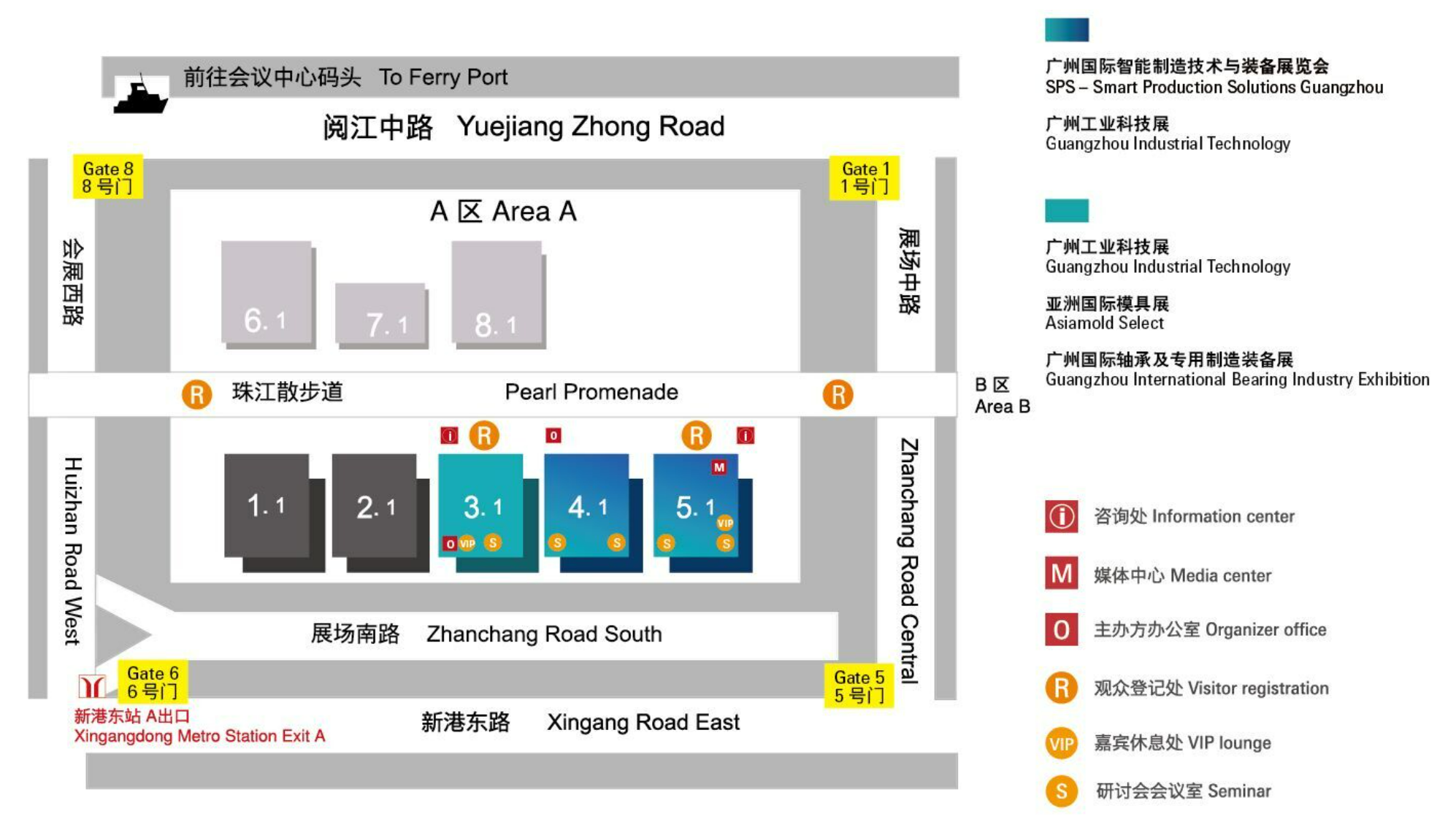 广州3D打印展展馆平面图