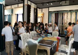 柯桥窗帘墙布展现场图片3