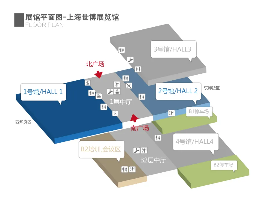 绿色建博会展馆平面图