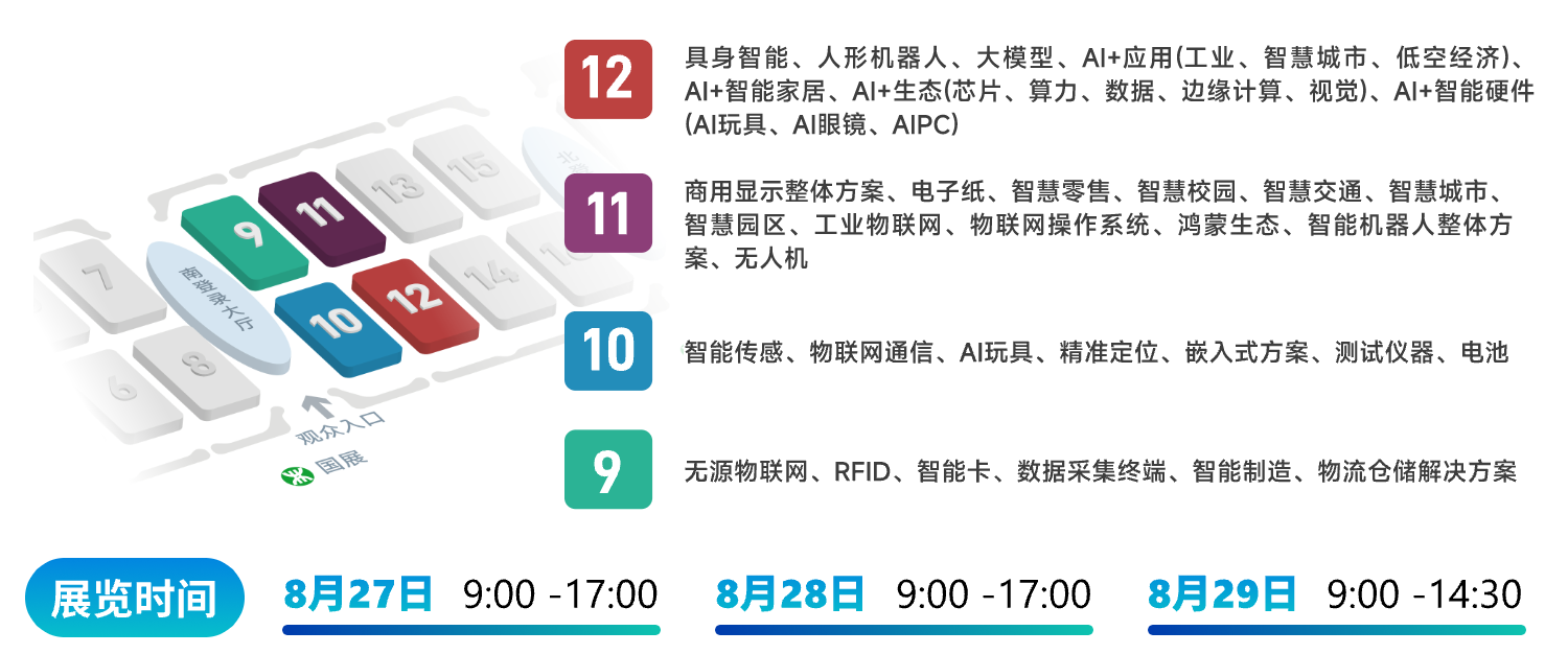 深圳物联网展展馆平面图