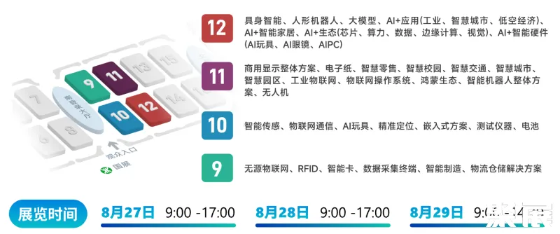 深圳物联网展展馆平面图