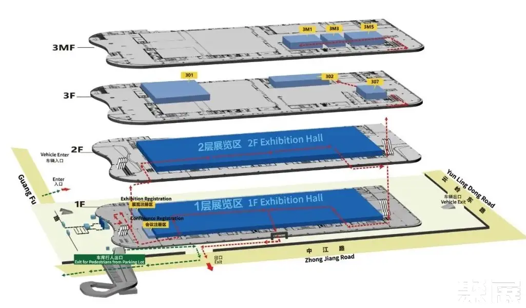 上海传感器展展馆平面图