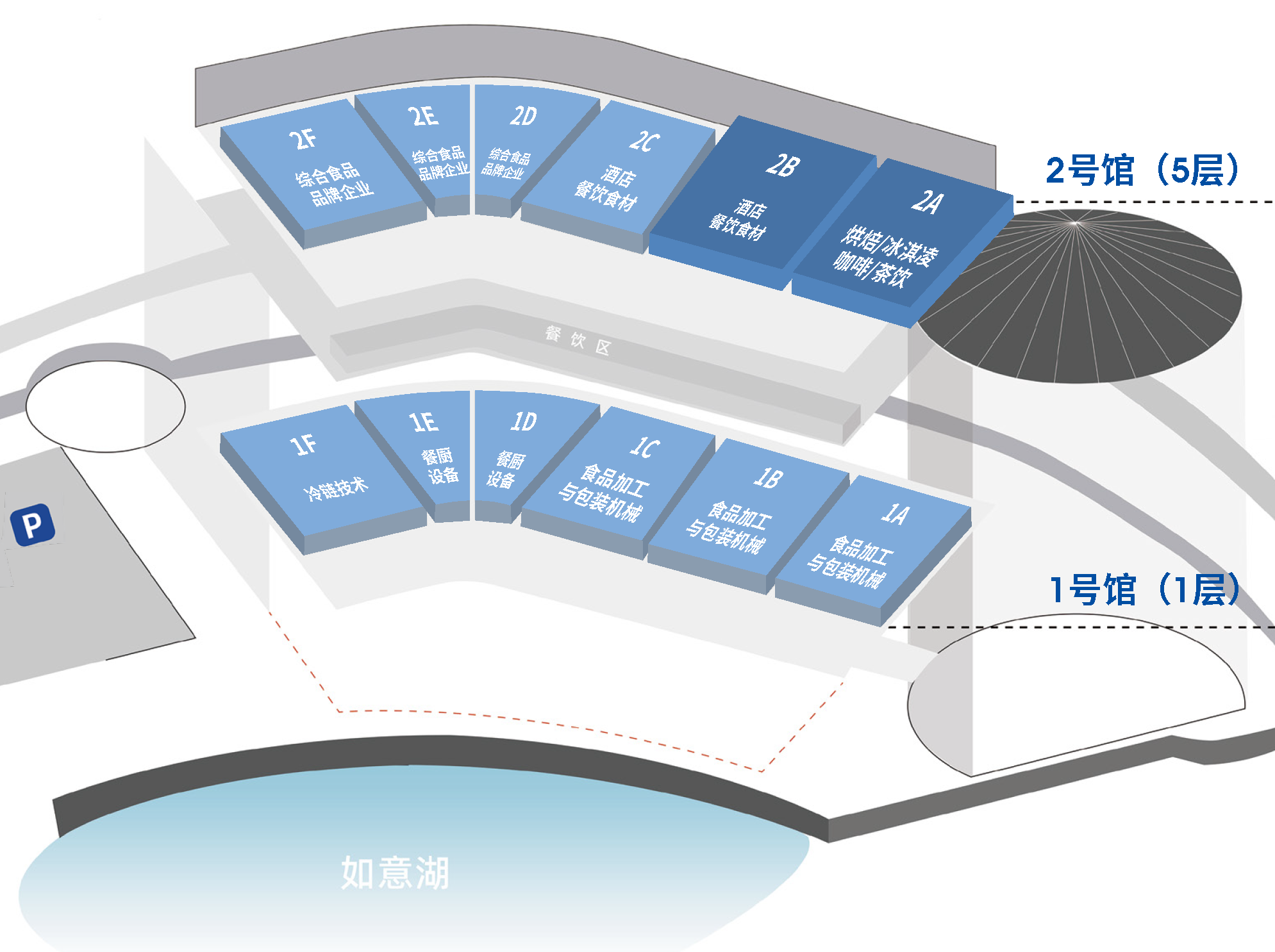 郑州酒店展展馆平面图