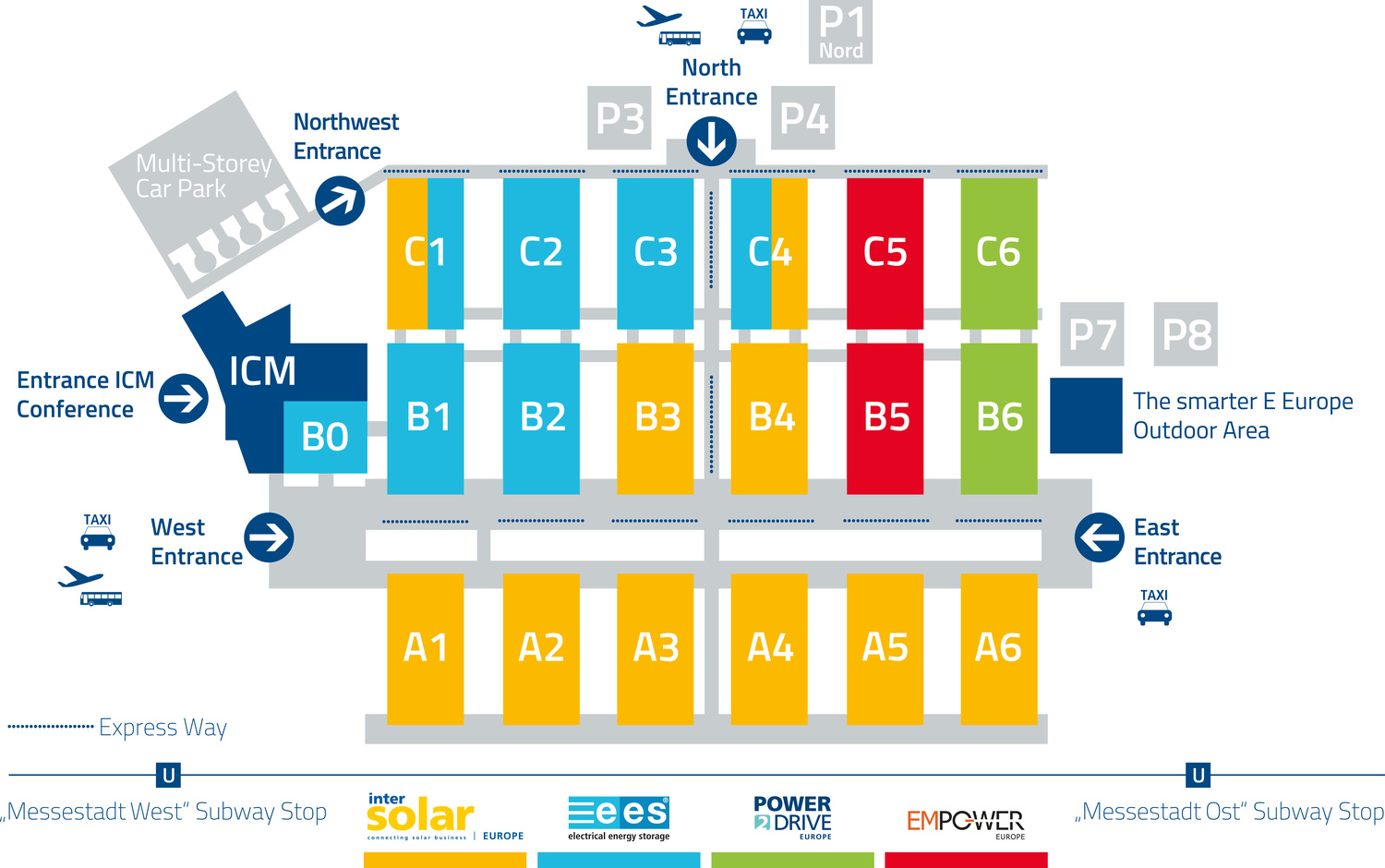 慕尼黑光伏展展館平面圖