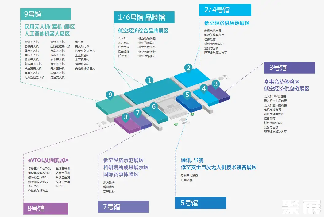 UASE深圳无人机展展馆平面图