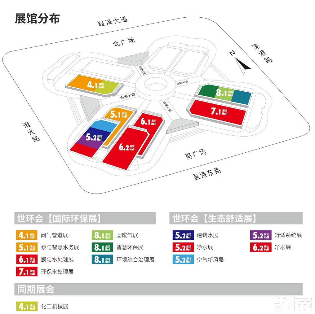 上海泵阀展展馆平面图