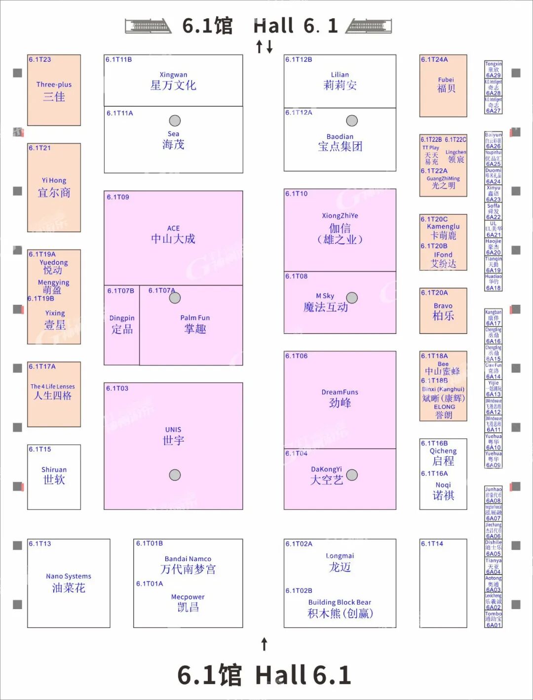 广州游乐展展馆平面图