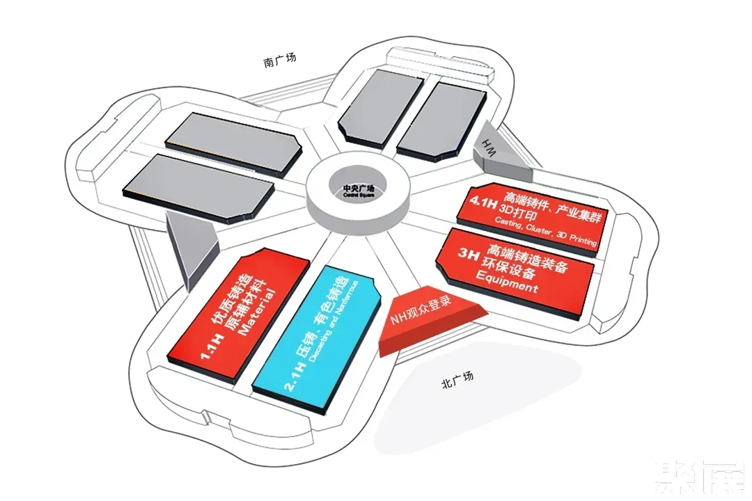 上海鑄造展展館平面圖