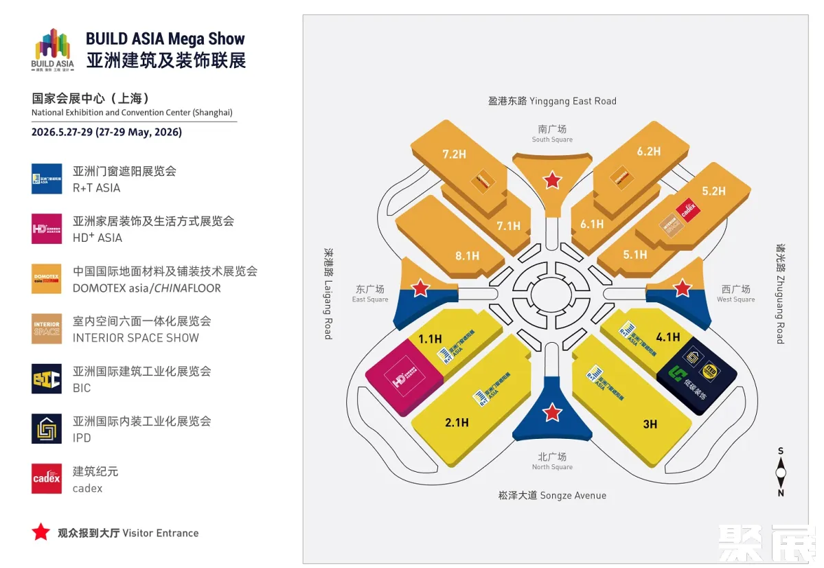上海门窗遮阳展展馆平面图