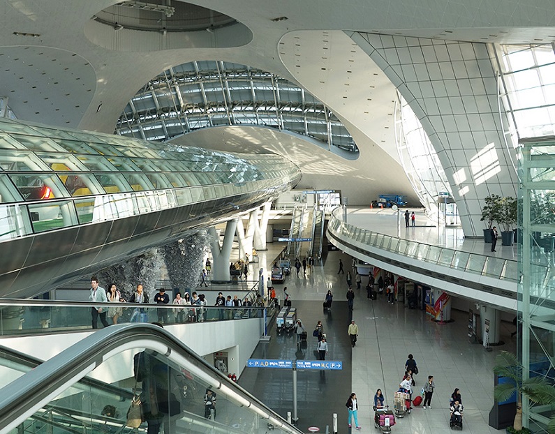 韩国首尔仁川国际机场实拍