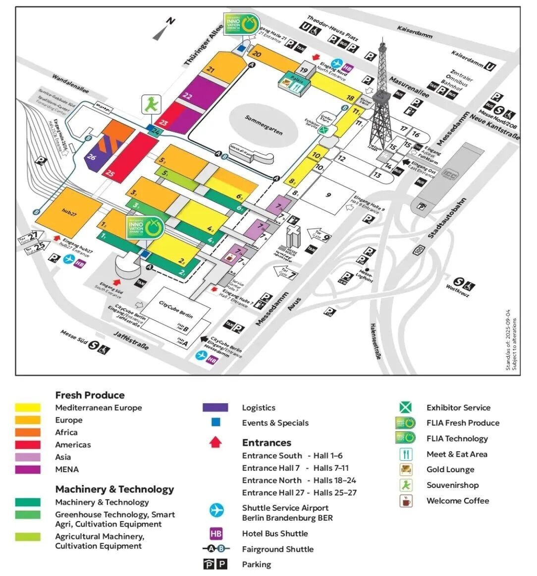 德国果蔬展展馆平面图