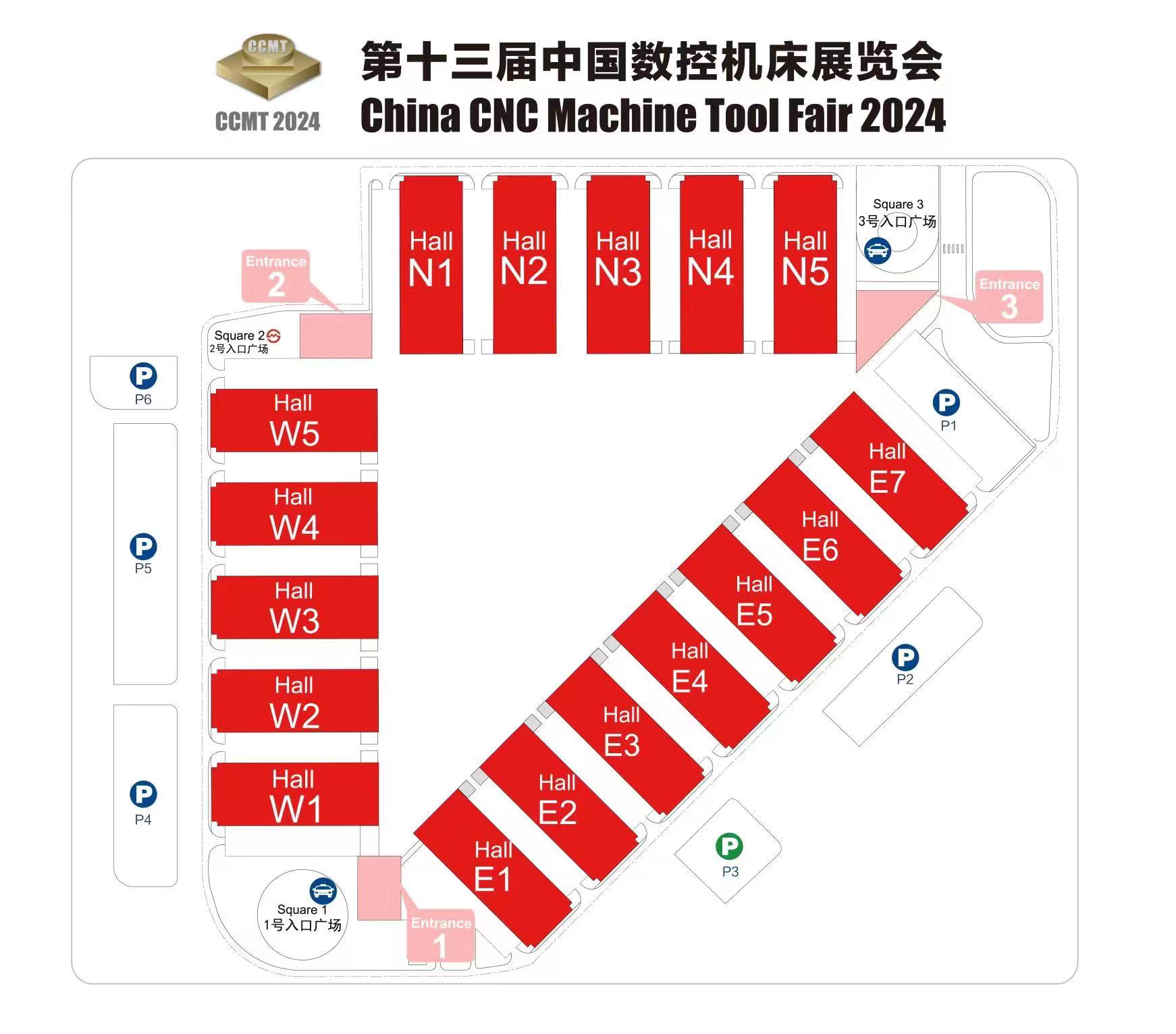 上海機床展展館平面圖