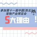 选择第十一届中国(西北)宠物产业博览会的五大理由