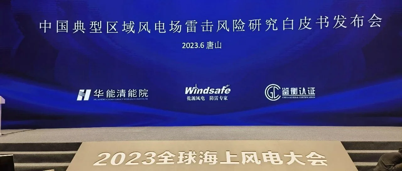 2023全球海上风电大会联合发布 : 中国典型区域风电场雷击风险研究白皮书