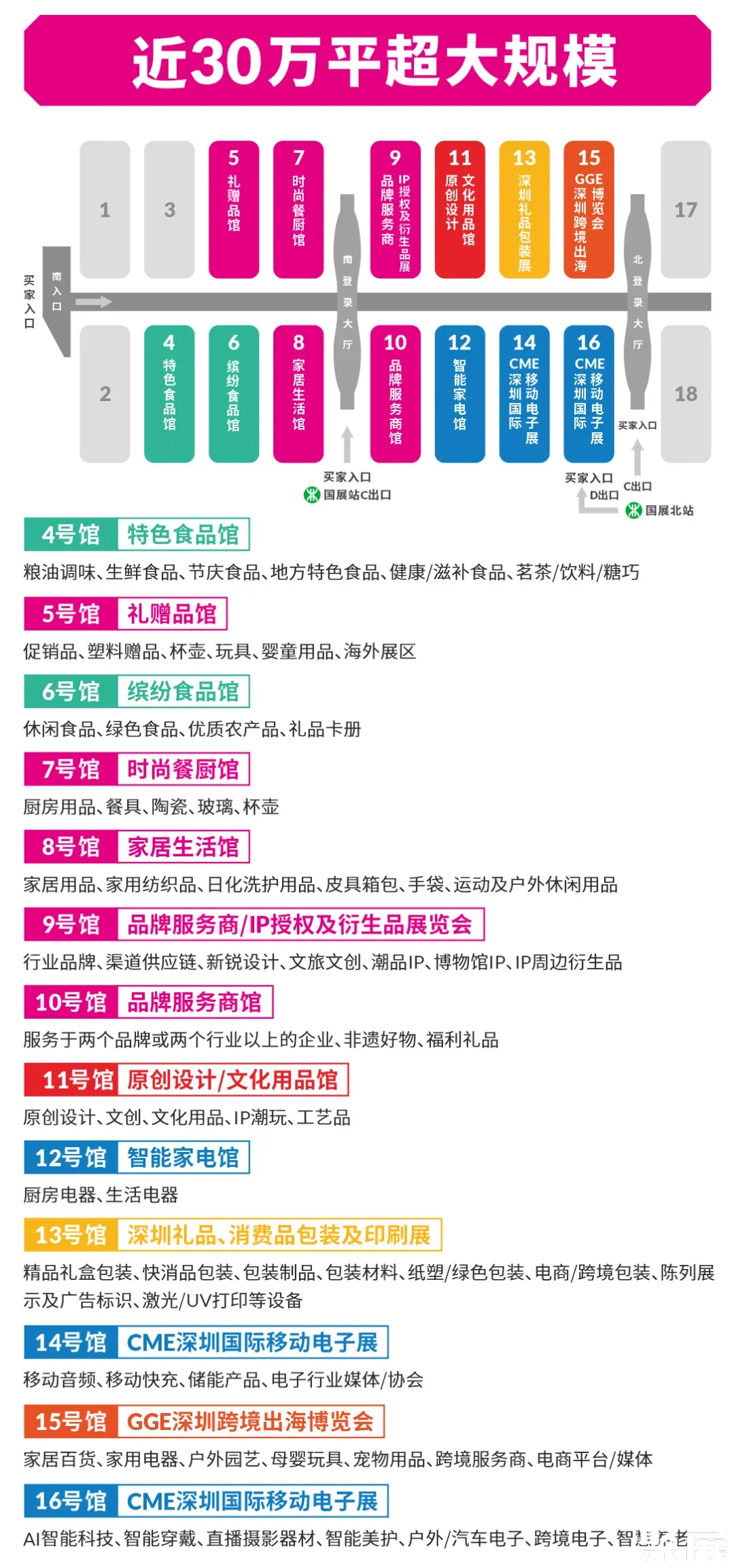 深圳礼品展展馆平面图