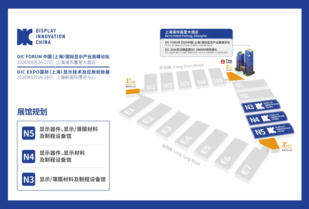 上海显示展展馆平面图