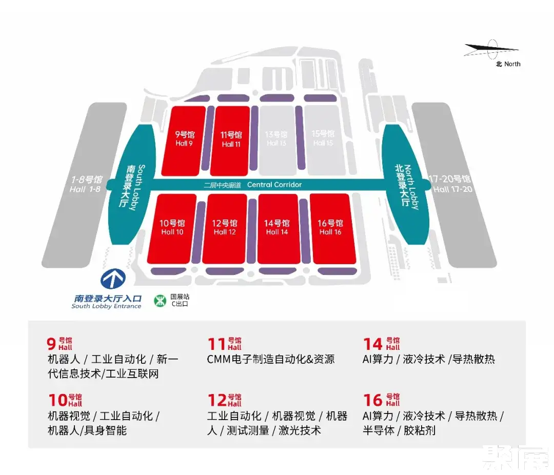 华南工博会展馆平面图