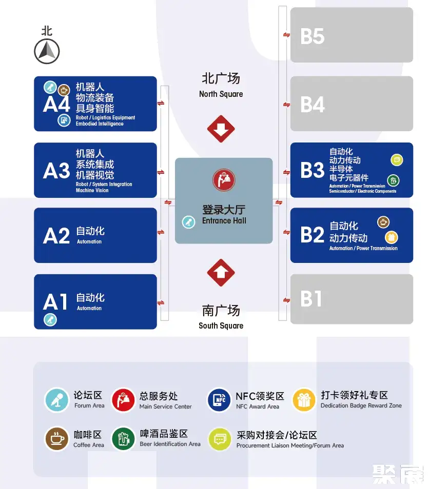 青岛智能装备展展馆平面图