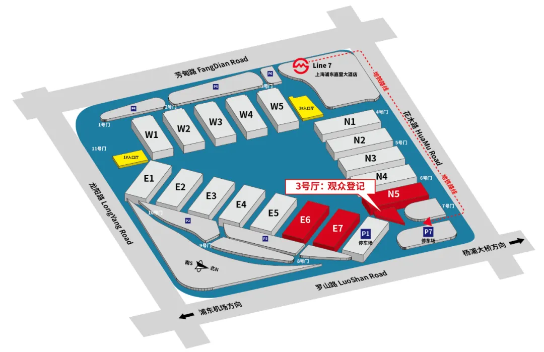 上海金属展展馆平面图