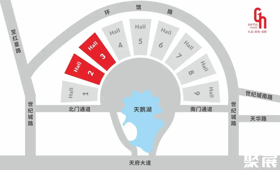 成都礼品展展馆平面图