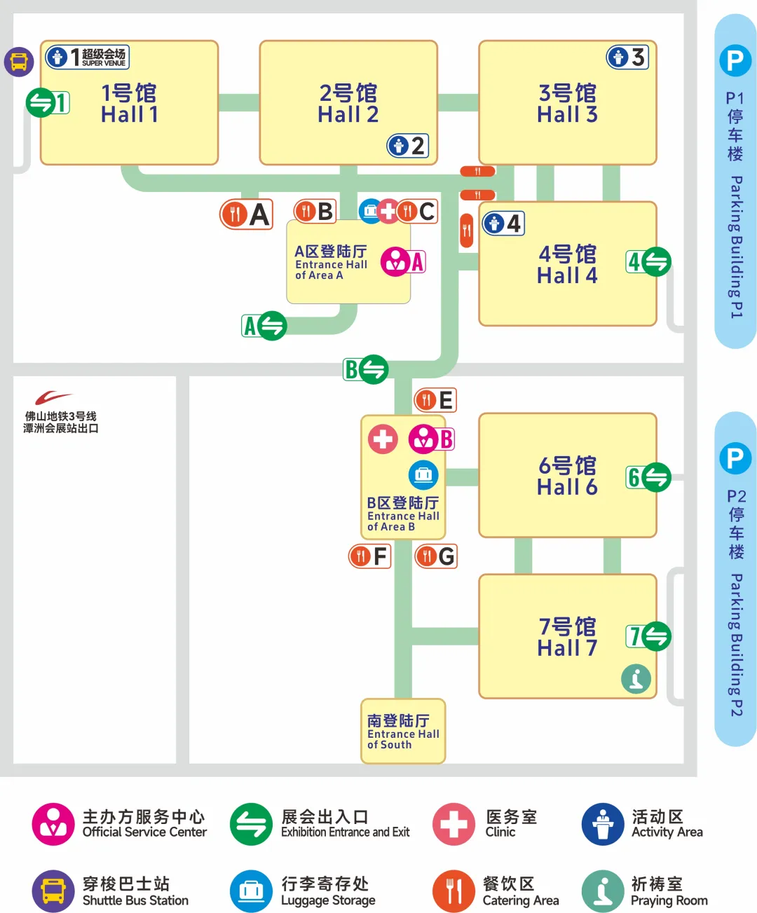 佛山陶瓷展展馆平面图